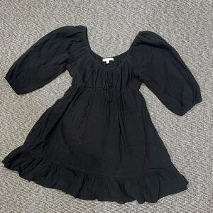 Honey & Sparkle Juniors Puff Sleeve Dress